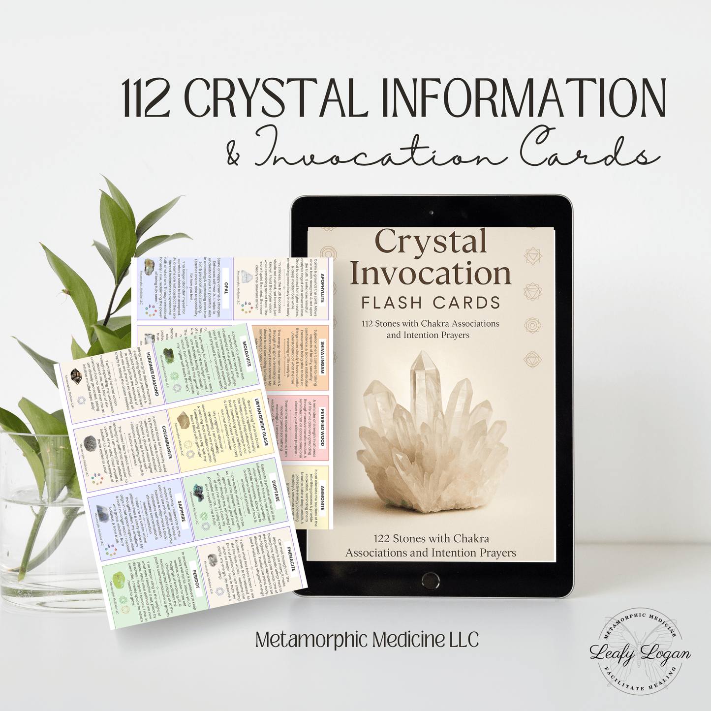 112 Crystal Information Cards