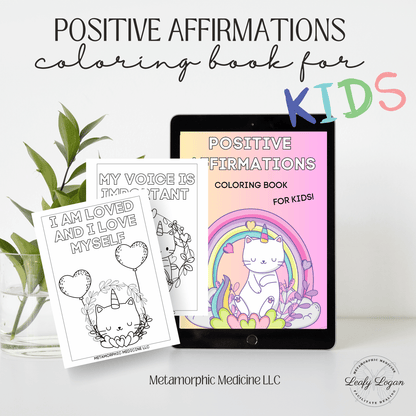 Affirmation Coloring Book for Kids! - LeafyLogan