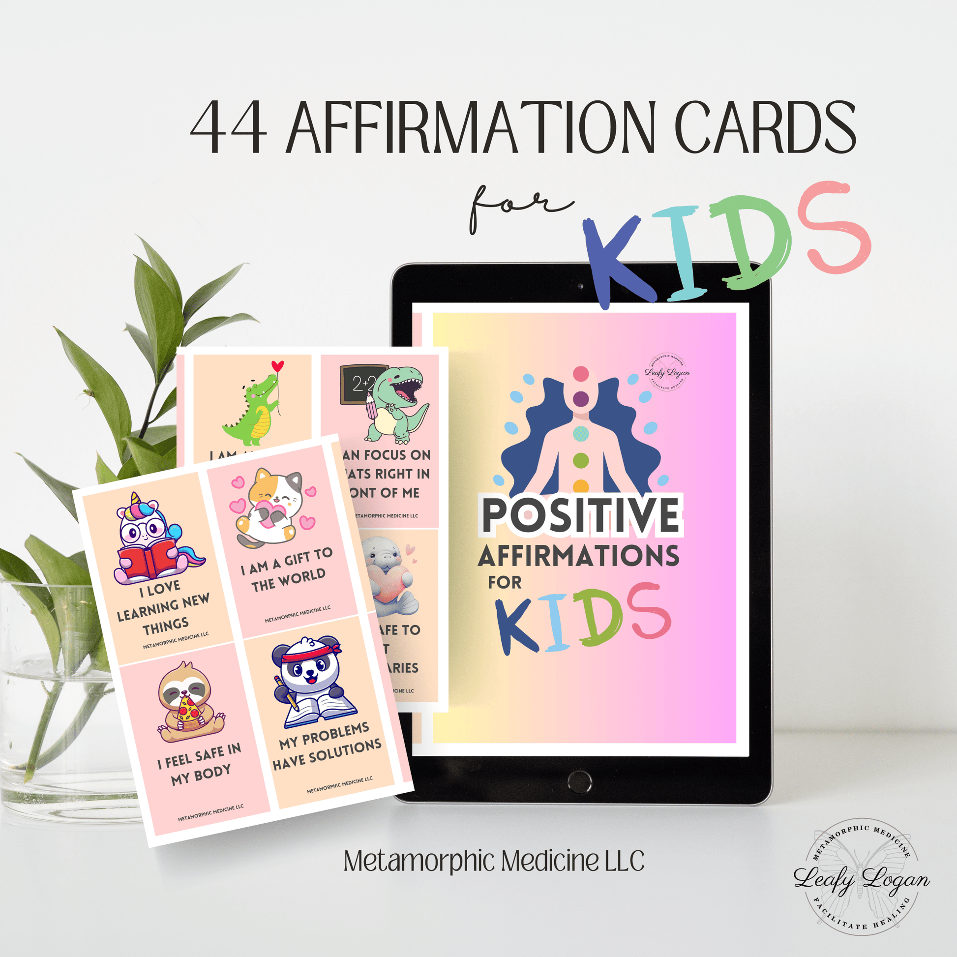 44 - Kids Affirmation Cards - LeafyLogan