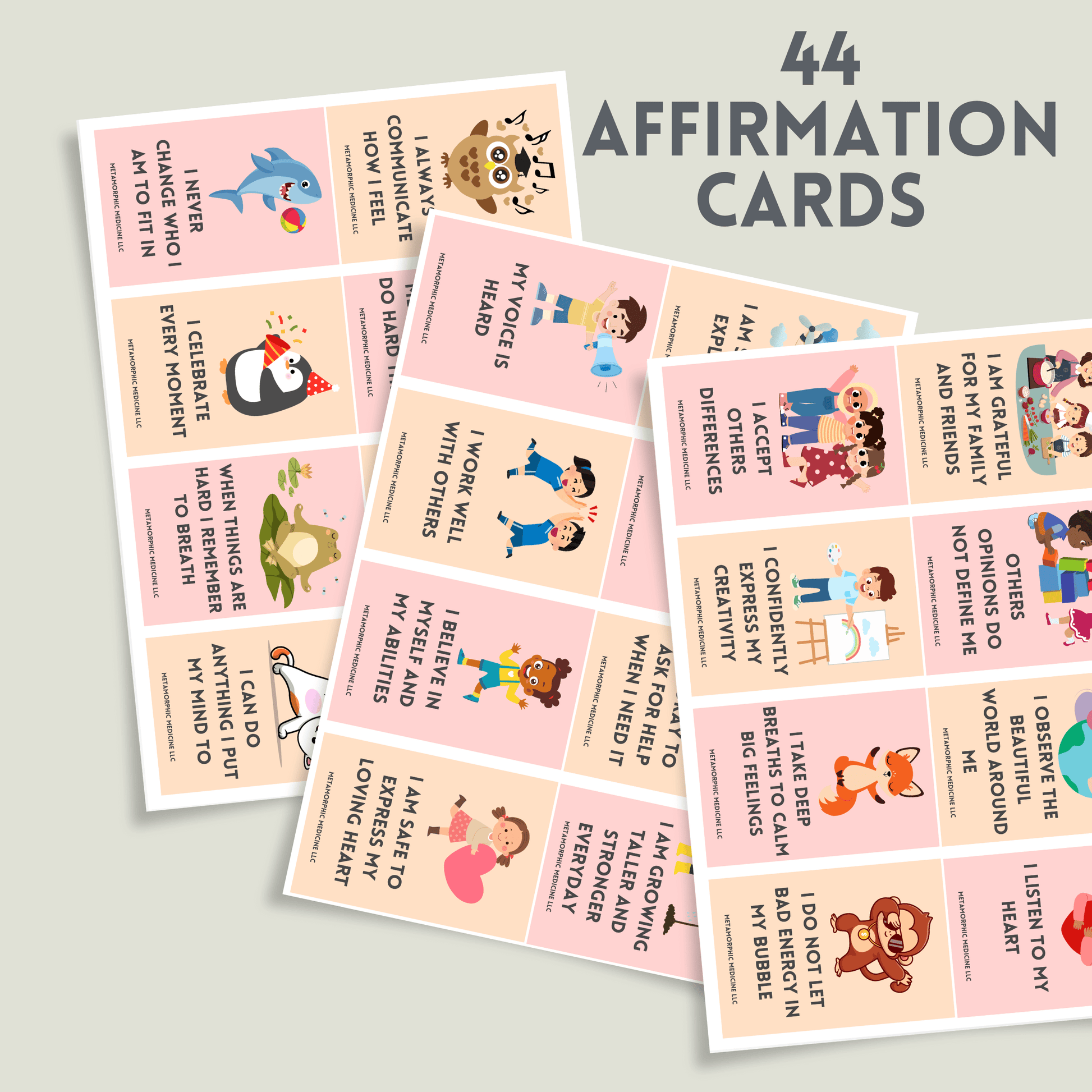 44 - Kids Affirmation Cards - LeafyLogan