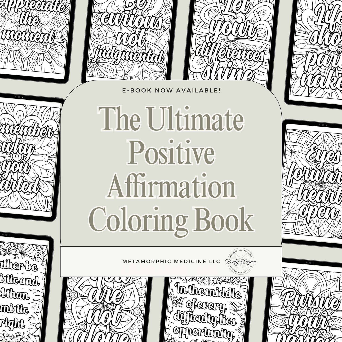 Affirmation Coloring Book - LeafyLogan