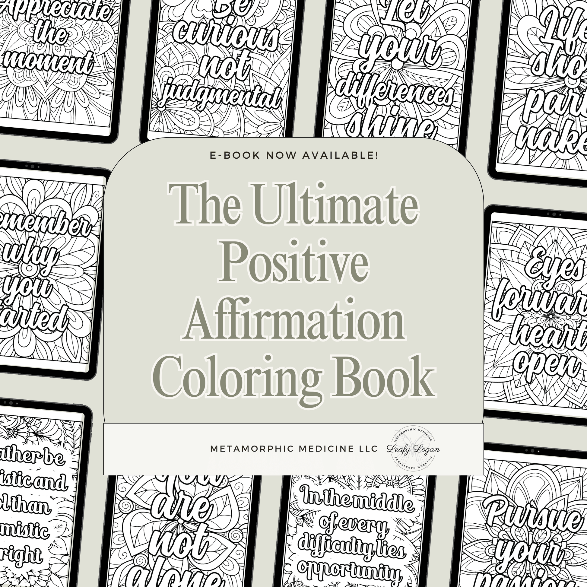 Affirmation Coloring Book - LeafyLogan