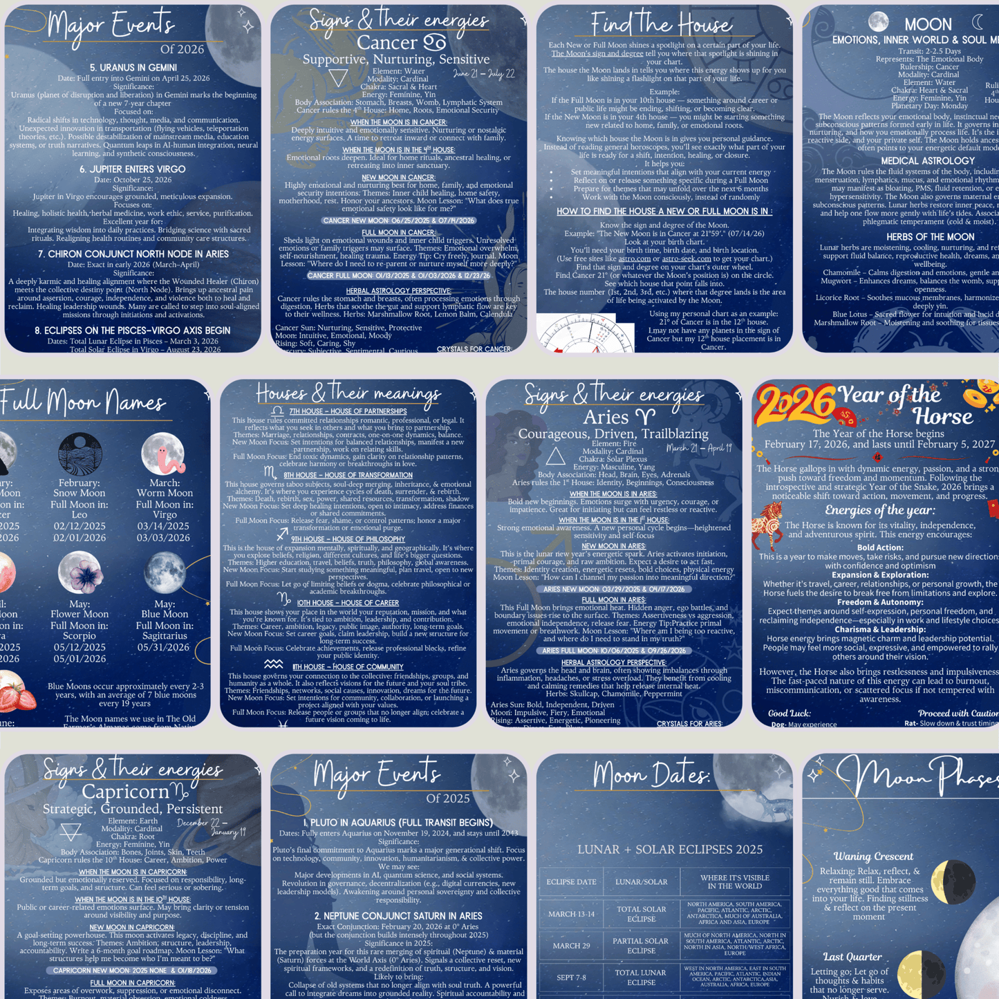 2026 Moon Guidebook & Planner