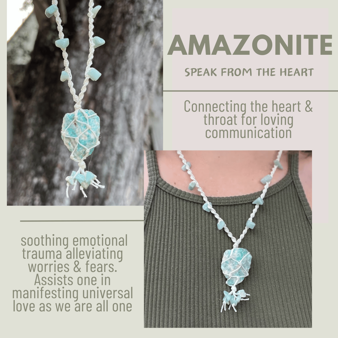 Amazonite Necklace - LeafyLogan