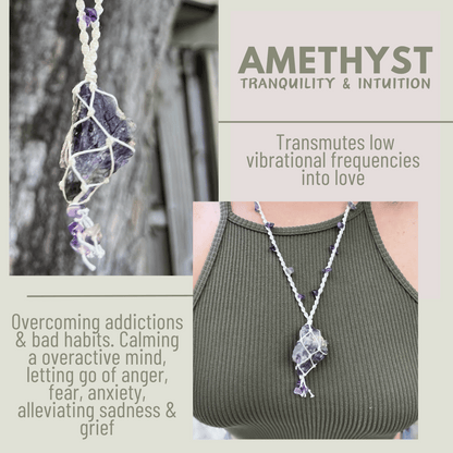 Amethyst Necklace - LeafyLogan