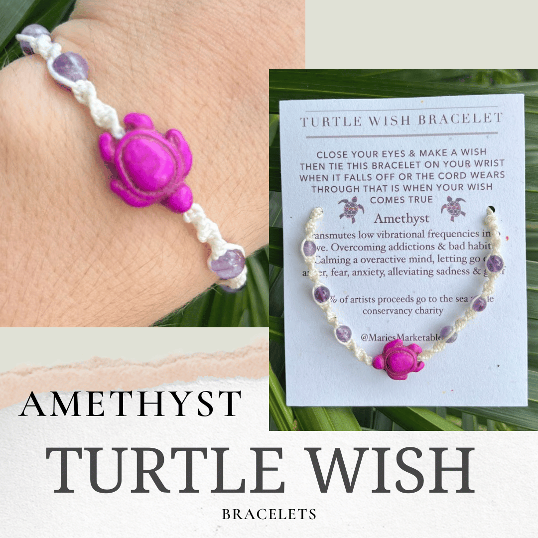 Amethyst Wish Bracelet - LeafyLogan