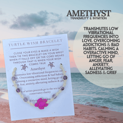 Amethyst Wish Bracelet - LeafyLogan