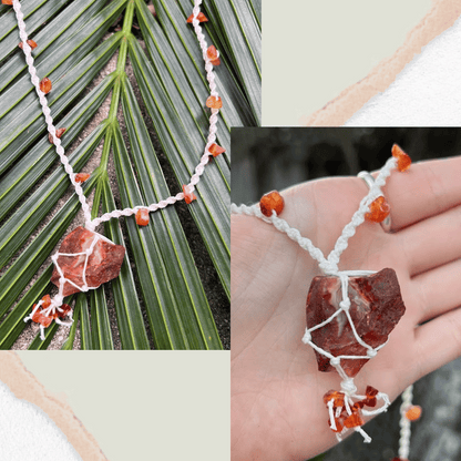 Carnelian Necklace - LeafyLogan