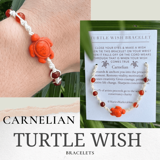 Carnelian Wish Bracelet - LeafyLogan