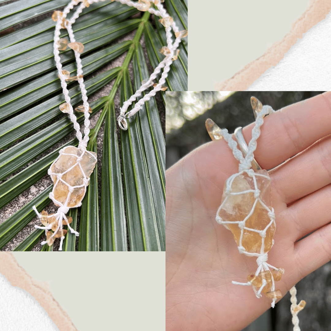 Citrine Necklace - LeafyLogan