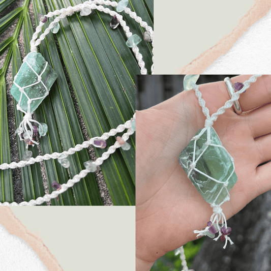 Fluorite Necklace - LeafyLogan