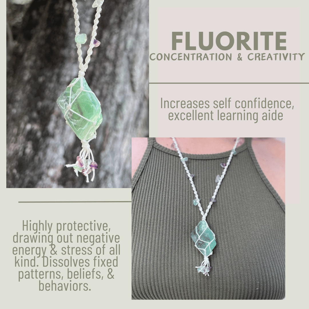 Fluorite Necklace - LeafyLogan