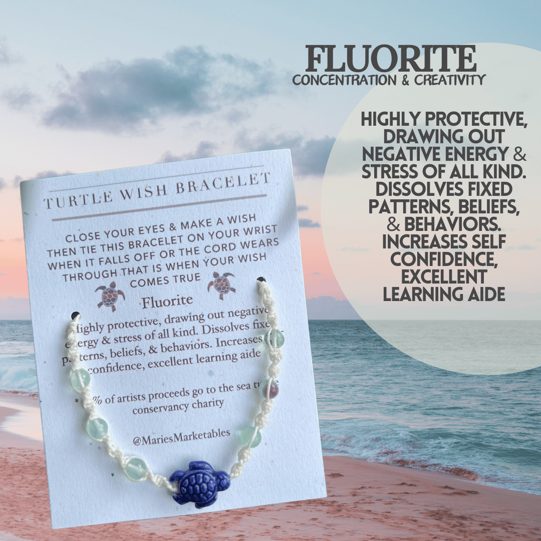 Fluorite Wish Bracelet - LeafyLogan