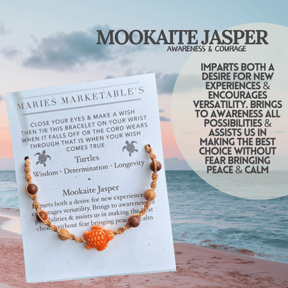 Mookaite Jasper Wish Bracelet - LeafyLogan