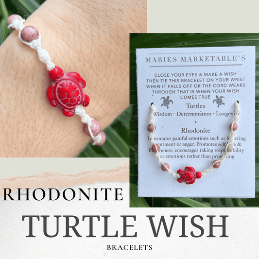 Rhodonite Wish Bracelet - LeafyLogan