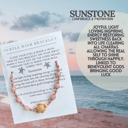 Sunstone Wish Bracelet - LeafyLogan