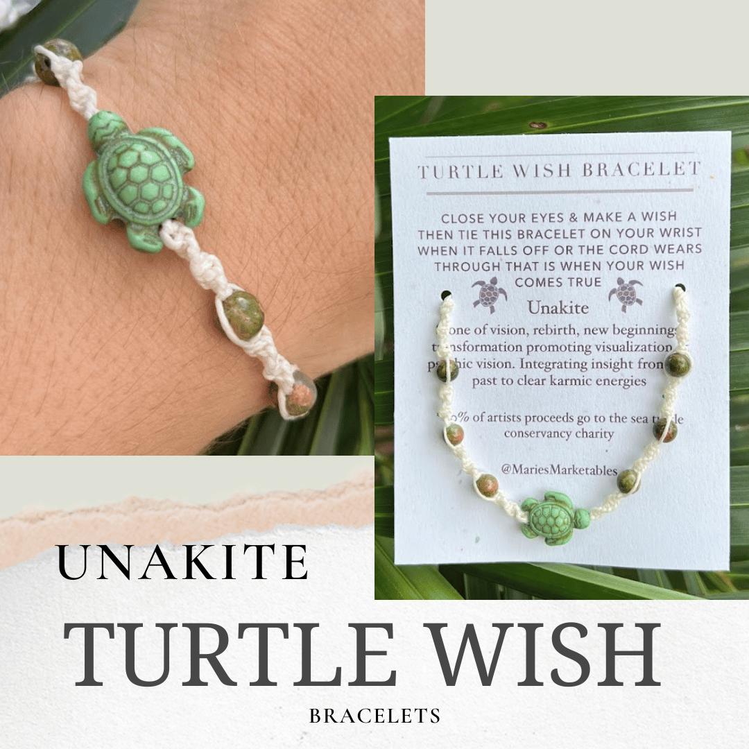 Unakite Wish Bracelet - LeafyLogan