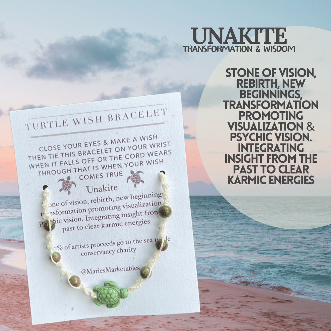 Unakite Wish Bracelet - LeafyLogan